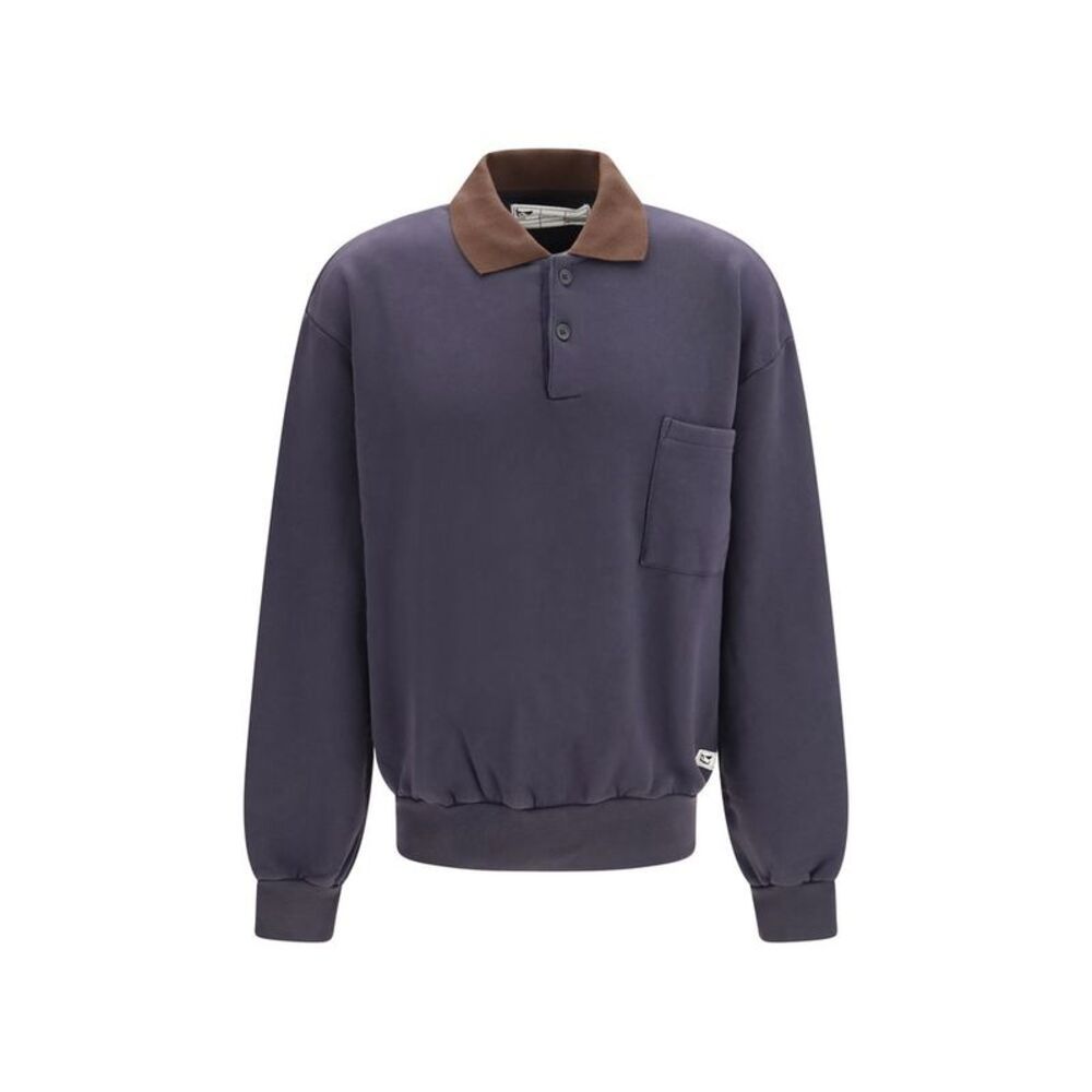 GR10K Blue Cotton Men's Sweatshirt